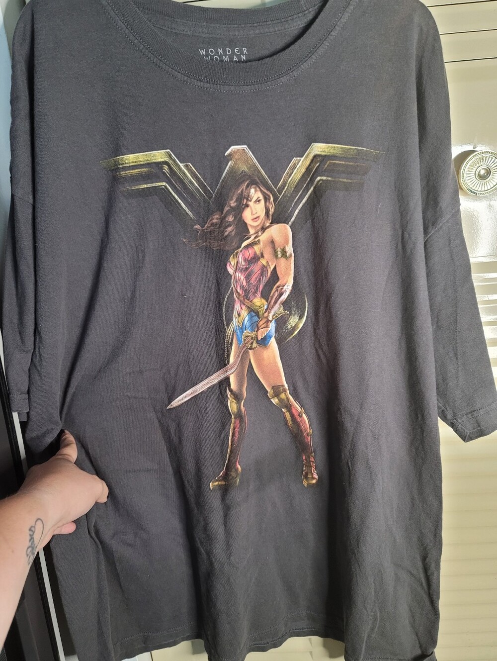 Wonder Woman DC Comics T Shirt Mens 2XL Graphic Superhero Black